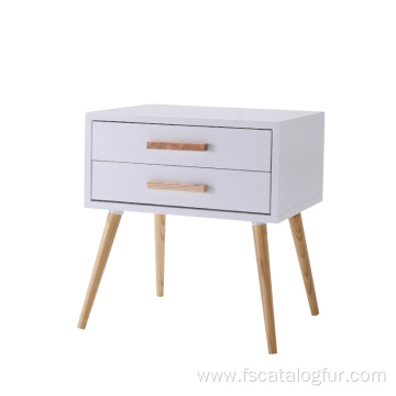 Home furniture bedroom small modern wood bedside table nightstand night stand for bedroom